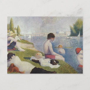 Carte Postale Georges Seurat - Baignades aux Asnières