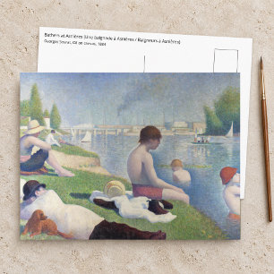 Carte Postale Georges Seurat - Baigneurs à Asnières