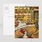 Carte Postale Georges Seurat - Der Zirkus - Cirque (Devant / Derrière)