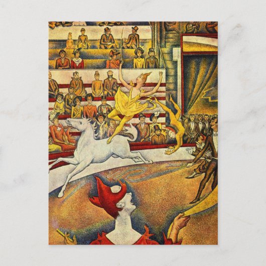 Carte Postale Georges Seurat - Der Zirkus - Cirque (Devant)