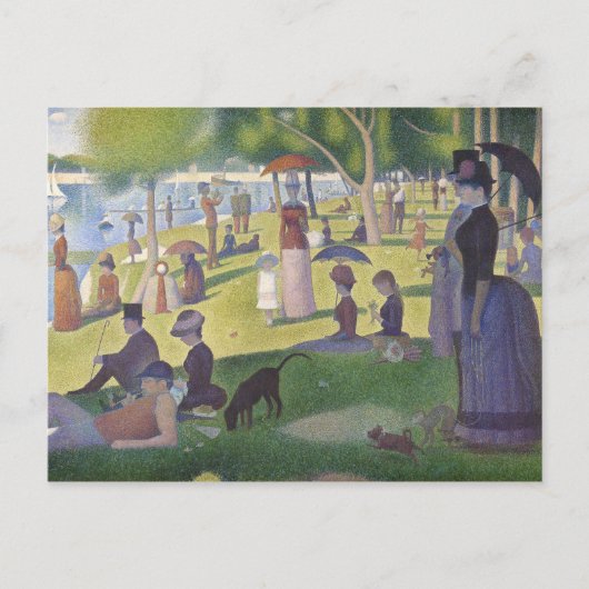Carte Postale Georges Seurat dimanche après-midi Art (Devant)
