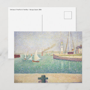 Carte Postale Georges Seurat - Entrée du port d'Honfleur