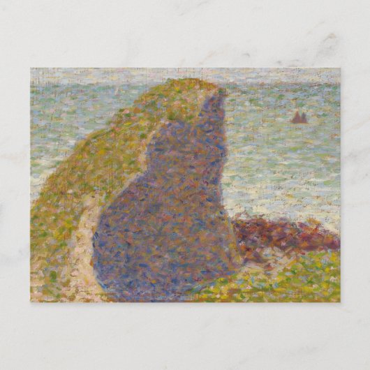 Carte Postale Georges Seurat - Étude pour Le Bec du Hoc (Devant)