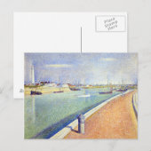 Carte Postale Georges Seurat Le canal des Gravelines, Petit Fo (Devant / Derrière)