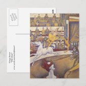 Carte Postale Georges Seurat - Le Cirque (Devant / Derrière)