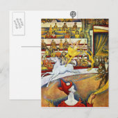 Carte Postale Georges Seurat - Le Cirque (Devant / Derrière)