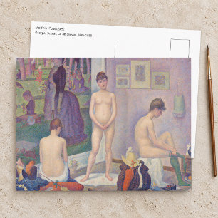 Carte Postale Georges Seurat - Les modèles