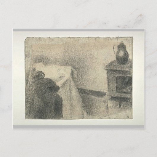 Carte Postale Georges Seurat - Partie du studio (Devant)