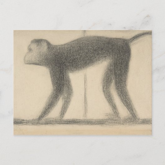 Carte Postale Georges Seurat - Singe (Devant)
