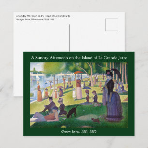 Carte Postale Georges Seurat - Un dimanche à La Grande Jatte