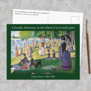 Carte Postale Georges Seurat - Un dimanche à La Grande Jatte