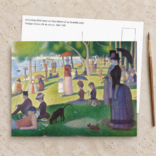 Carte Postale Georges Seurat - Un dimanche après-midi à l'Île de