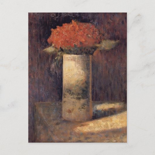 Carte Postale Georges Seurat - Vase des fleurs (Devant)