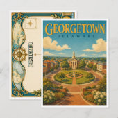 Carte Postale Georgetown Delaware The Circle GeoSaga (Devant / Derrière)