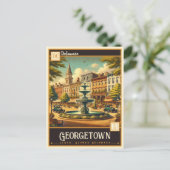 Carte Postale Georgetown, Delaware | Vintage (Debout devant)