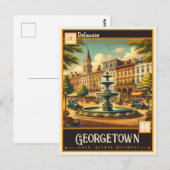 Carte Postale Georgetown, Delaware | Vintage (Devant / Derrière)