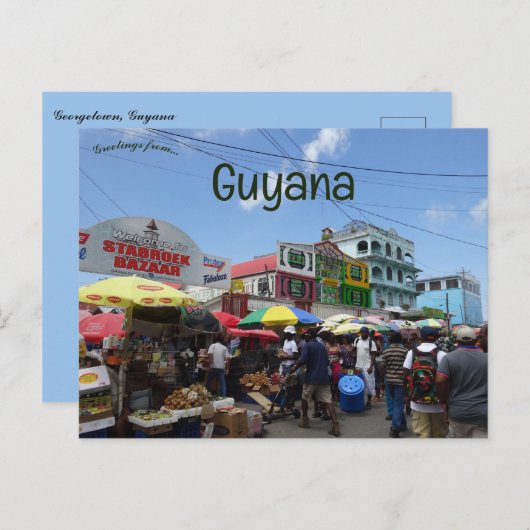 Carte Postale Georgetown Guyana (Devant / Derrière)