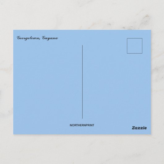 Carte Postale Georgetown Guyana (Dos)