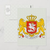 Carte Postale Georgia Détail des armoiries (Devant / Derrière)