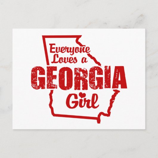Carte Postale Georgia Girl (Devant)