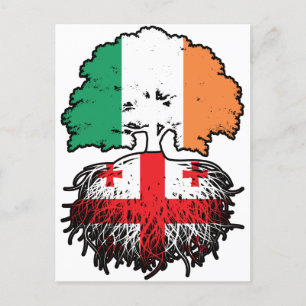 Carte Postale Georgia Irish Ireland Tree Roots