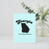 Carte Postale Georgia Motto - Non, nos lumières n'ont pas dispar (Debout devant)