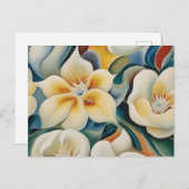 Carte Postale Georgia O'Keeffe flowers (Devant / Derrière)