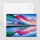 Carte Postale Georgia O'Keeffe, Lake George Reflection (1921) (Devant / Derrière)