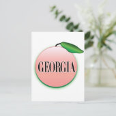 Carte Postale Georgia Peach Airbrush (Debout devant)