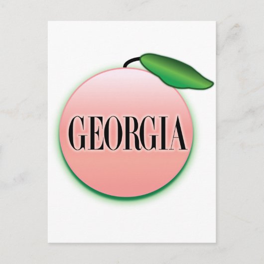 Carte Postale Georgia Peach Airbrush (Devant)