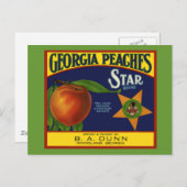 Carte Postale Georgia Peaches (Devant / Derrière)