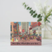 Carte Postale Georgia, Peachtree & Ellis Streets, Atlanta (Debout devant)