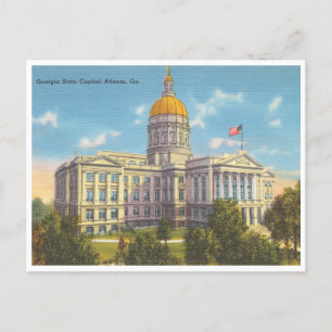 Carte Postale Georgia State Capitol Atlanta Vintage