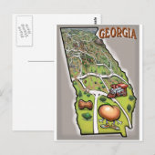 Carte Postale Géorgie (Devant / Derrière)