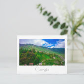 Carte Postale Géorgie Caucuses Montagnes Paysage Nature (Debout devant)