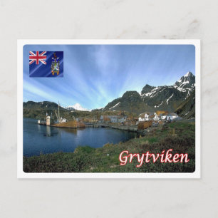 Carte Postale Géorgie du Sud et Sandwich du Sud -