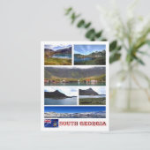 Carte Postale Géorgie du Sud et Sandwich du Sud - (Debout devant)
