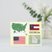 Carte Postale Géorgie, États-Unis (Debout devant)