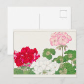 Carte Postale Géranium de Tanigami Konan (Devant / Derrière)
