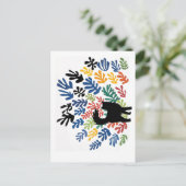 Carte Postale Gerbe de Matisse, Cat Art Parody, (Debout devant)