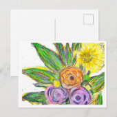 Carte Postale Gerbera marguerite (Devant / Derrière)