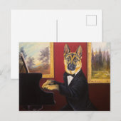 Carte Postale German Shepherd | Piano Waltz (Devant / Derrière)