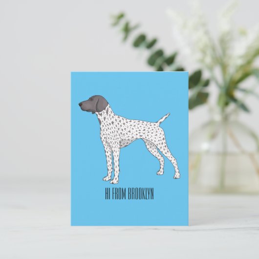Carte Postale German Shorthred Pointer dog (Debout devant)
