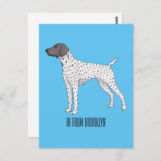 Carte Postale German Shorthred Pointer dog (Devant / Derrière)