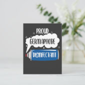 Carte Postale Germaphobe Caretaker Janitor Bactéries Nettoyage (Debout devant)