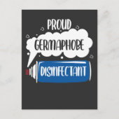 Carte Postale Germaphobe Caretaker Janitor Bactéries Nettoyage (Devant)