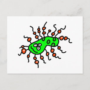 Carte Postale Germe de dessin vert