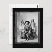 Carte Postale Geronimo amérindien vintage (Devant / Derrière)