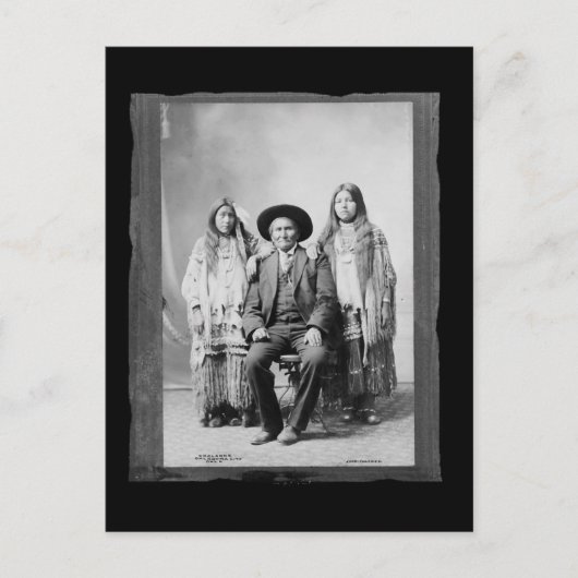 Carte Postale Geronimo amérindien vintage (Devant)