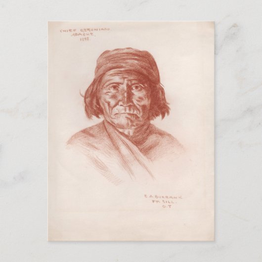 Carte Postale Geronimo, Apache, 1898 (Devant)
